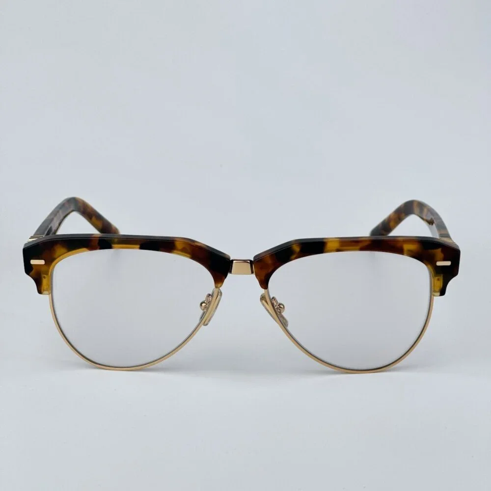 Miu Miu MU09ZS 19P08N BRAND NEW Eyeglasses Cork Trotoise Clear Blue Light Filter